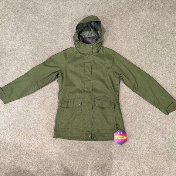 Under Armour ColdGear Wendy Shell – Women’s Size M – Army Green – New with Tags - Picture 1 of 10